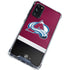 NHL Colorado Avalanche Jersey Galaxy S20 FE Clear Case